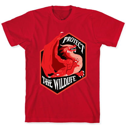 Protect The Wildlife Red Dragon T-Shirt