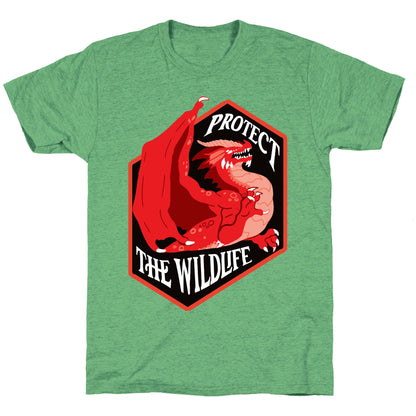 Protect The Wildlife Red Dragon Unisex Triblend Tee