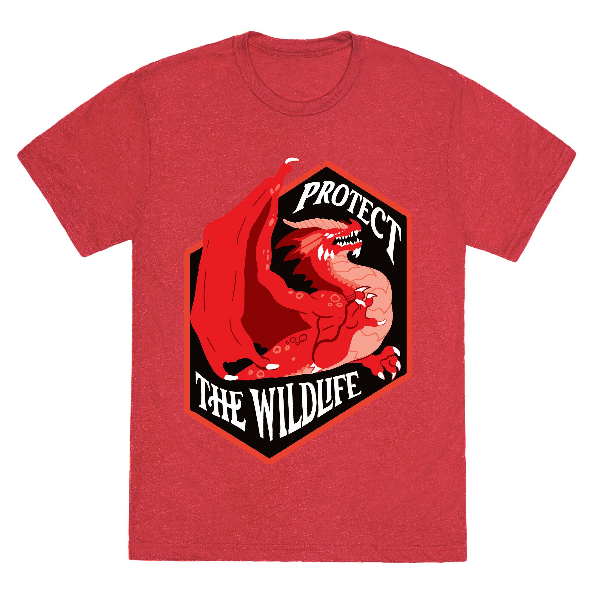 Protect The Wildlife Red Dragon Unisex Triblend Tee