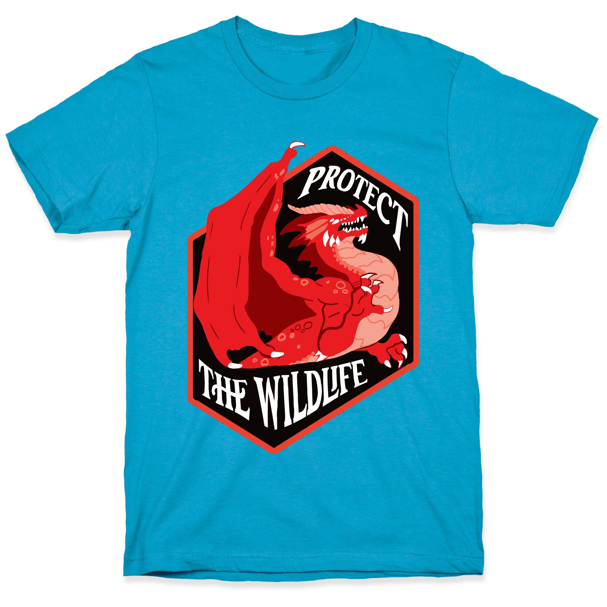 Protect The Wildlife Red Dragon Unisex Triblend Tee