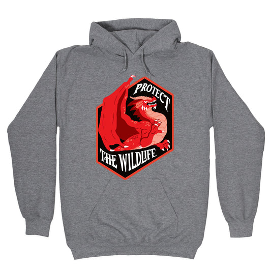 Protect The Wildlife Red Dragon Hoodie