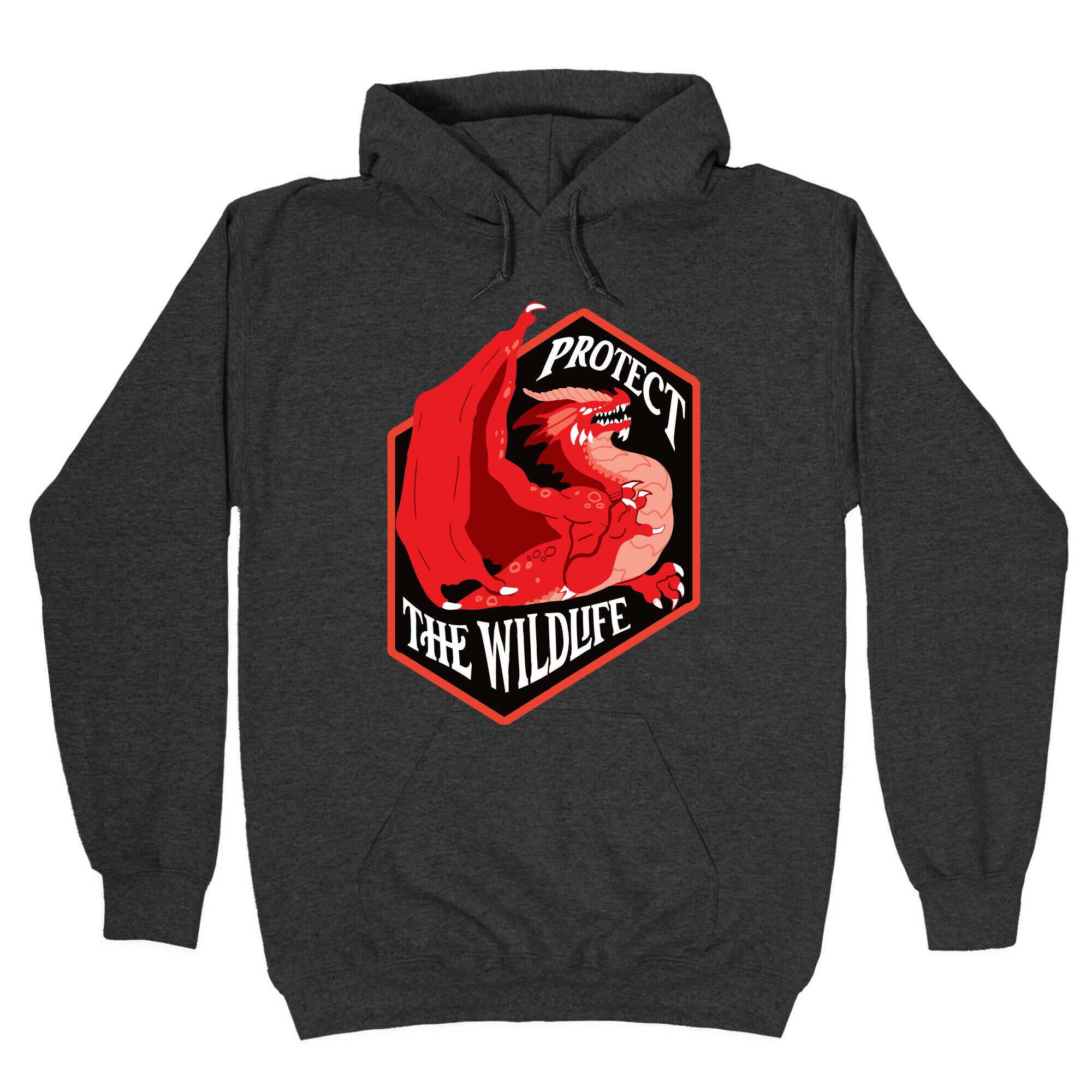 Protect The Wildlife Red Dragon Hoodie