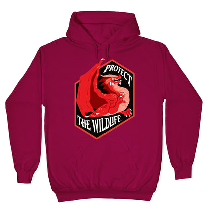 Protect The Wildlife Red Dragon Hoodie