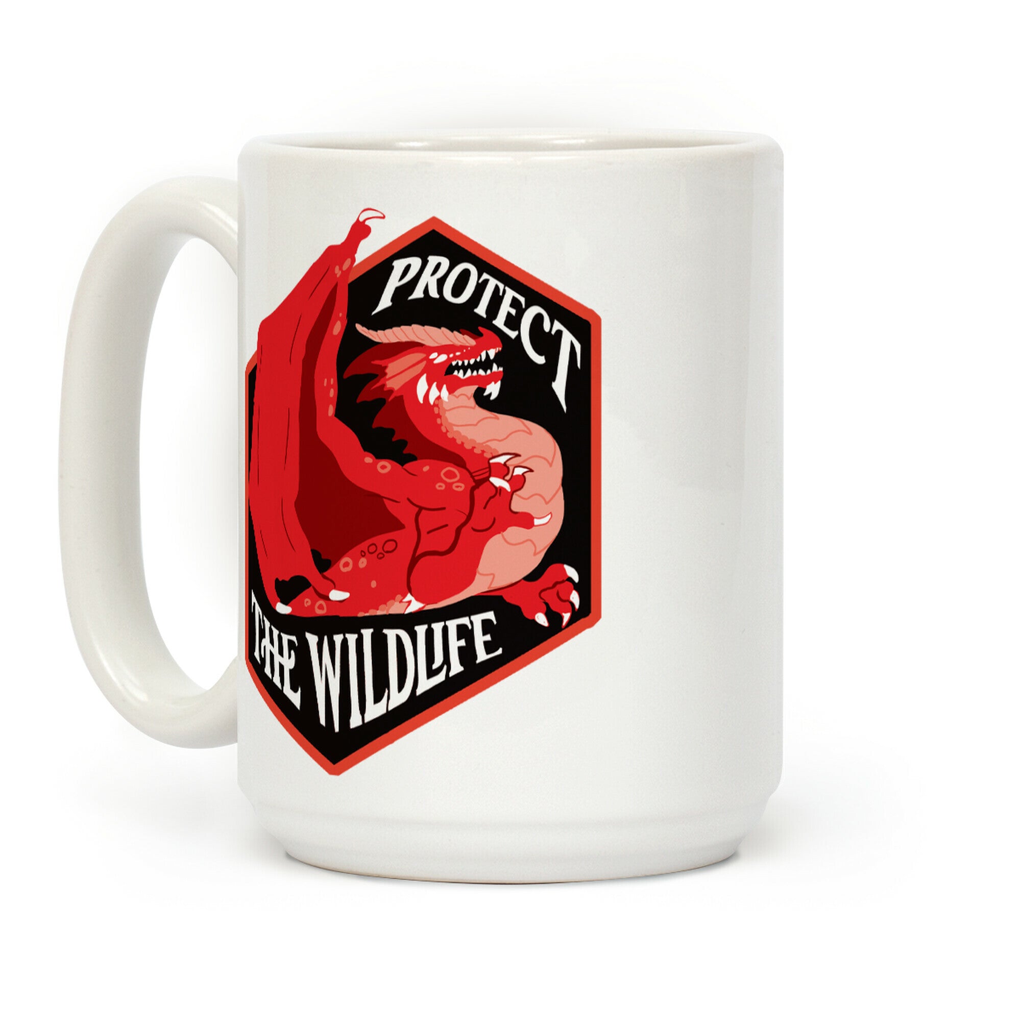 Protect The Wildlife Red Dragon Coffee Mug