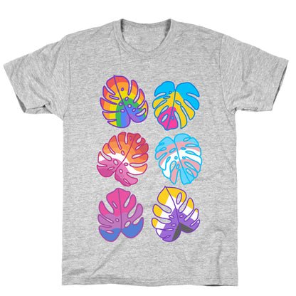 Pride Monstera Pattern T-Shirt