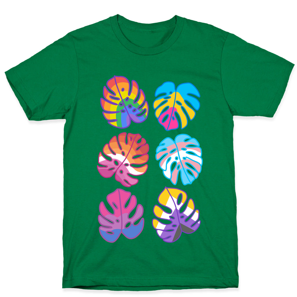 Pride Monstera Pattern T-Shirt