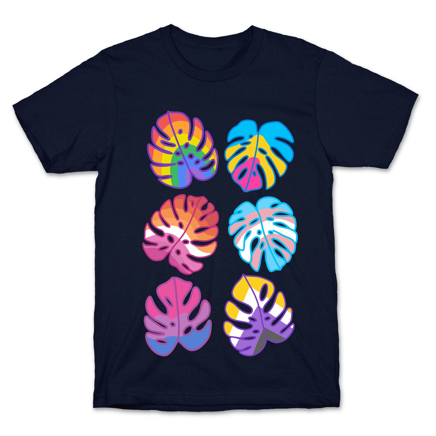 Pride Monstera Pattern T-Shirt