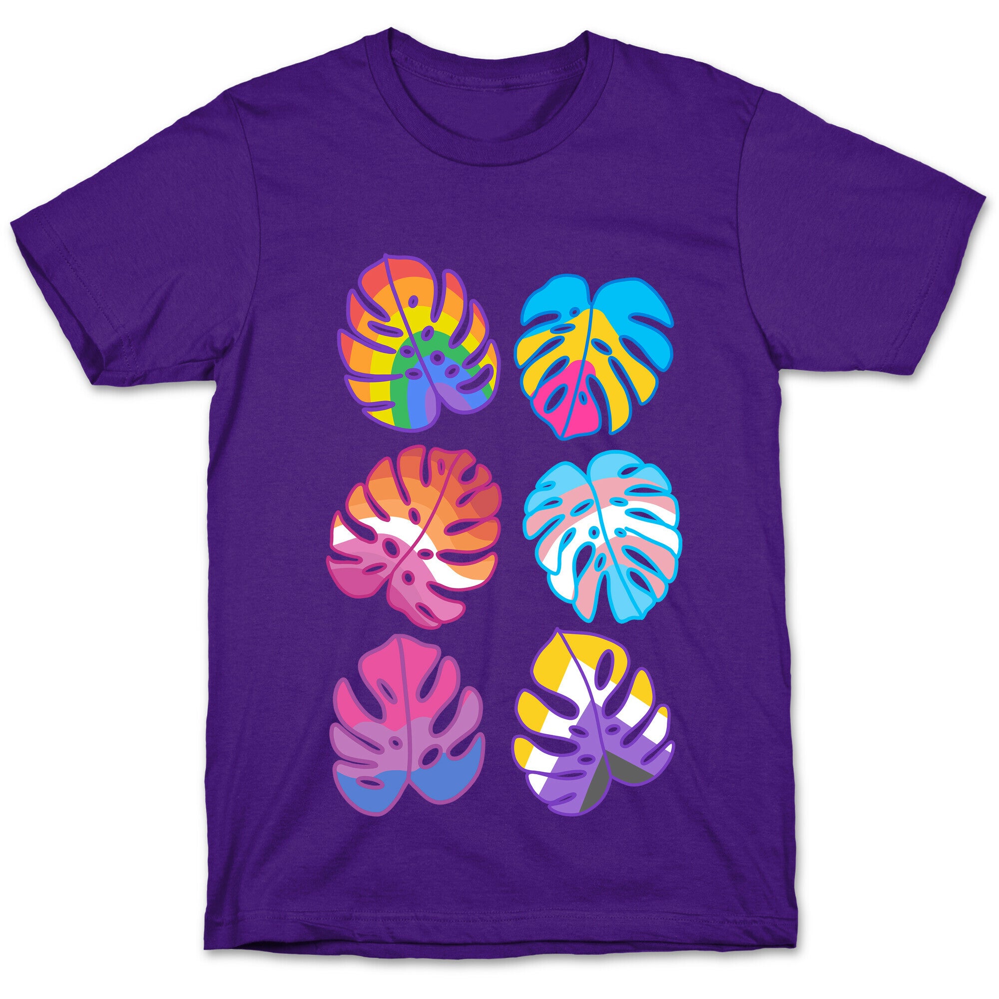 Pride Monstera Pattern T-Shirt