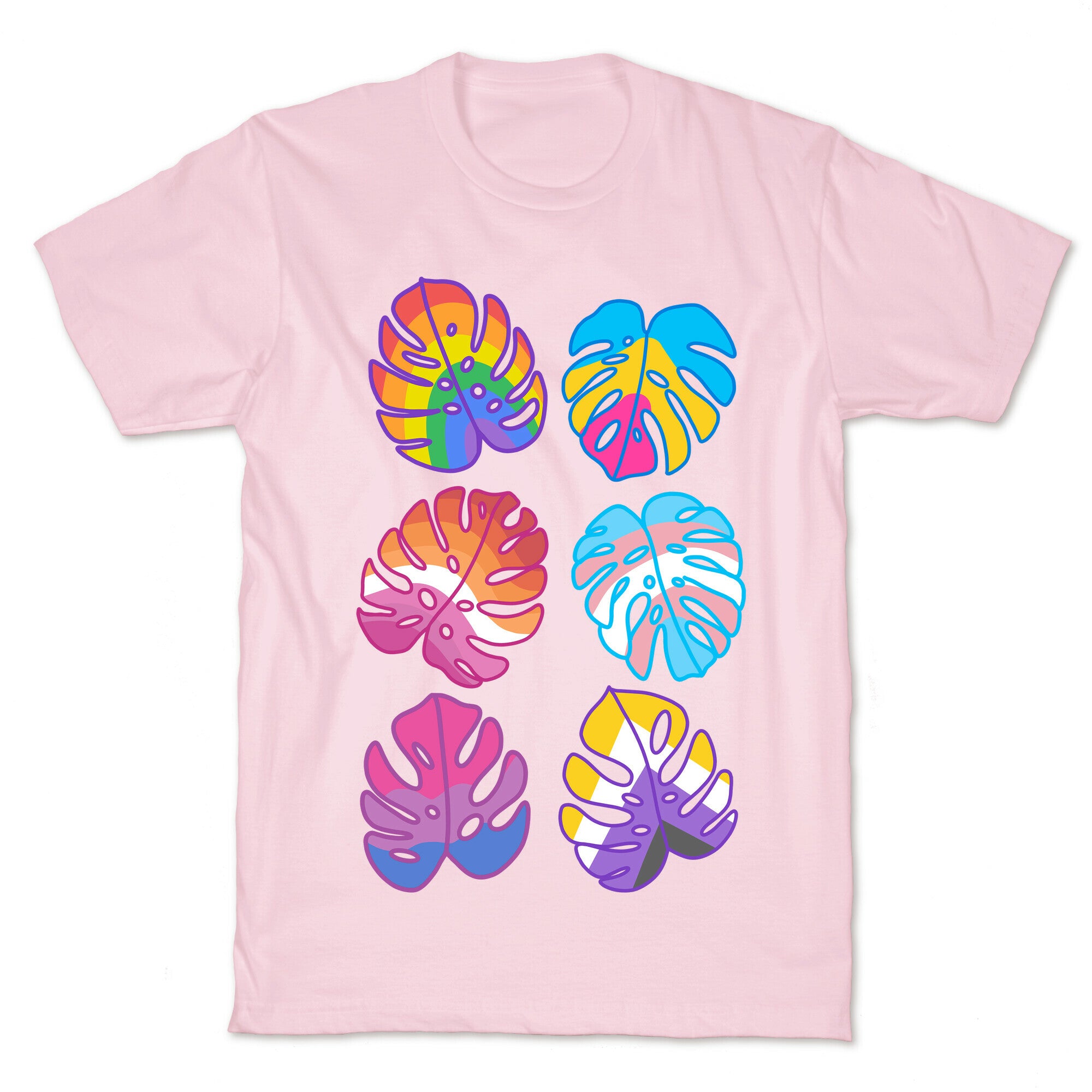 Pride Monstera Pattern T-Shirt