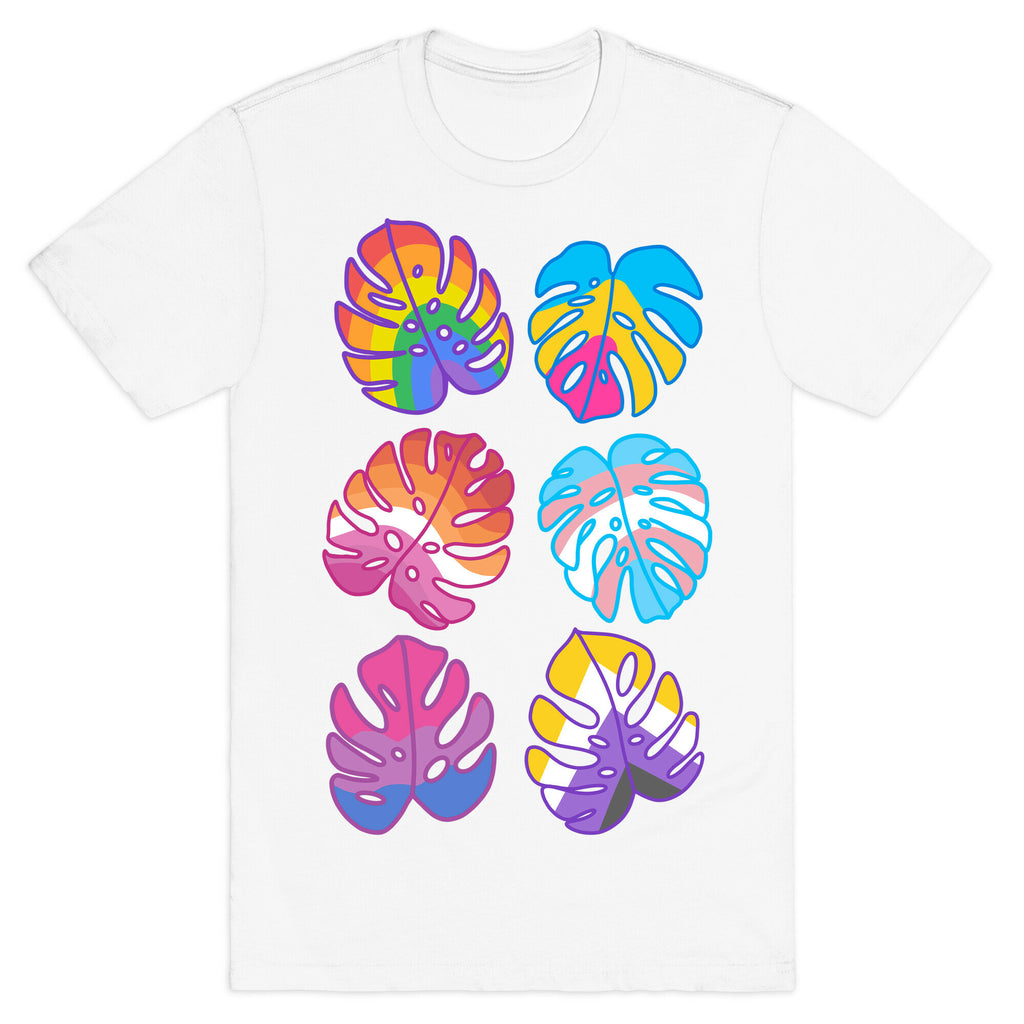 Pride Monstera Pattern T-Shirt
