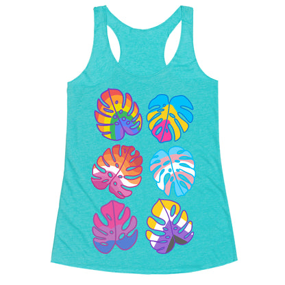 Pride Monstera Pattern Racerback Tank