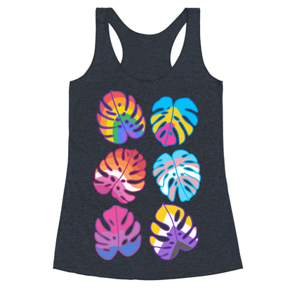 Pride Monstera Pattern Racerback Tank