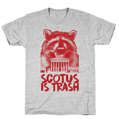 SCOTUS is Trash Raccoon Halftone T-Shirt