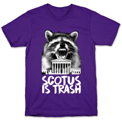 SCOTUS is Trash Raccoon Halftone T-Shirt