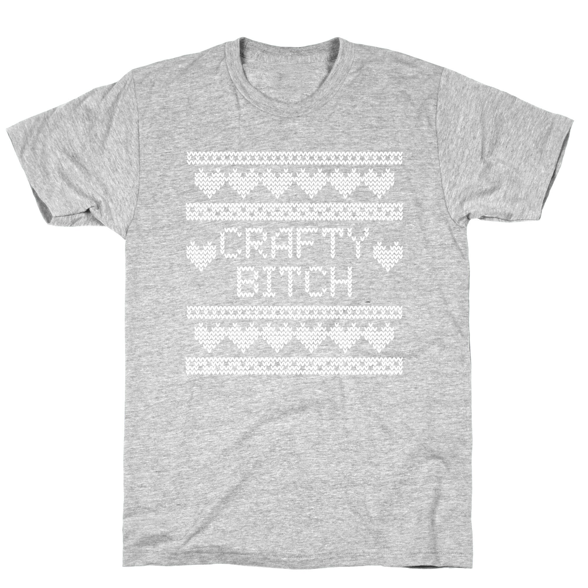 Crafty Bitch Knitting Pattern T-Shirt