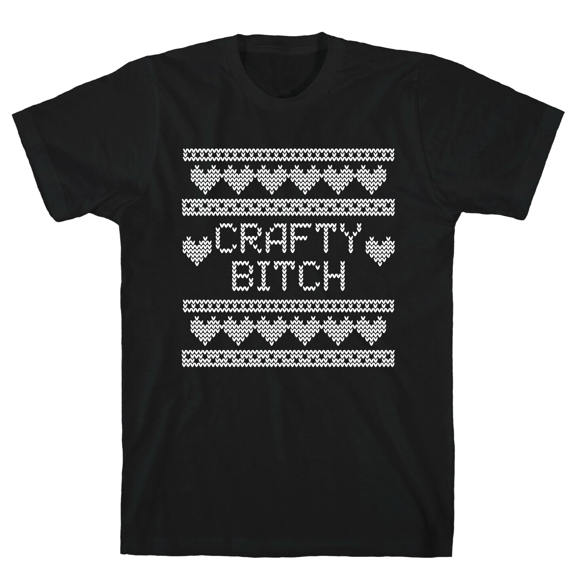 Crafty Bitch Knitting Pattern T-Shirt