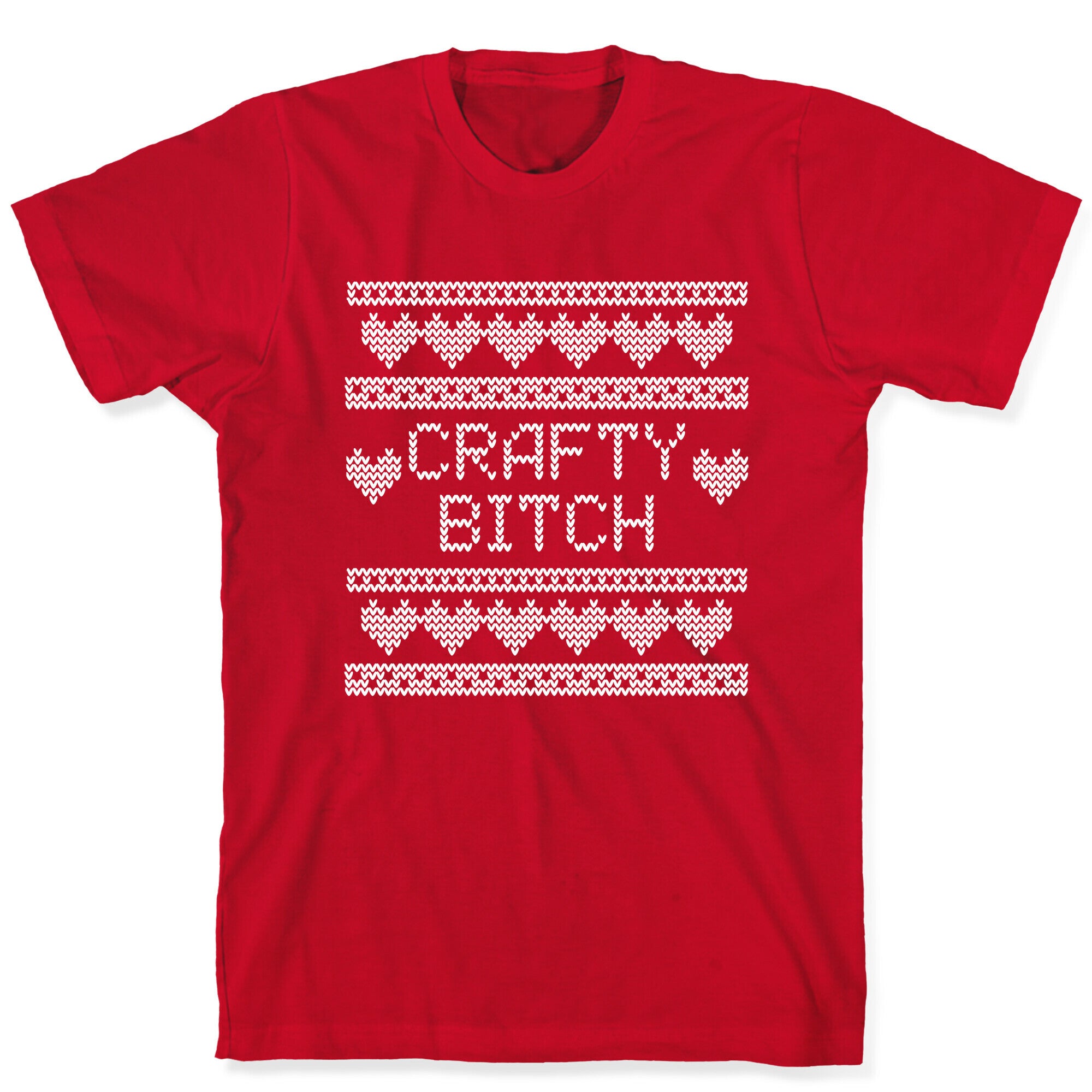 Crafty Bitch Knitting Pattern T-Shirt