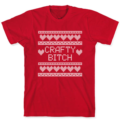 Crafty Bitch Knitting Pattern T-Shirt