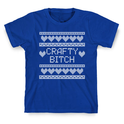 Crafty Bitch Knitting Pattern T-Shirt