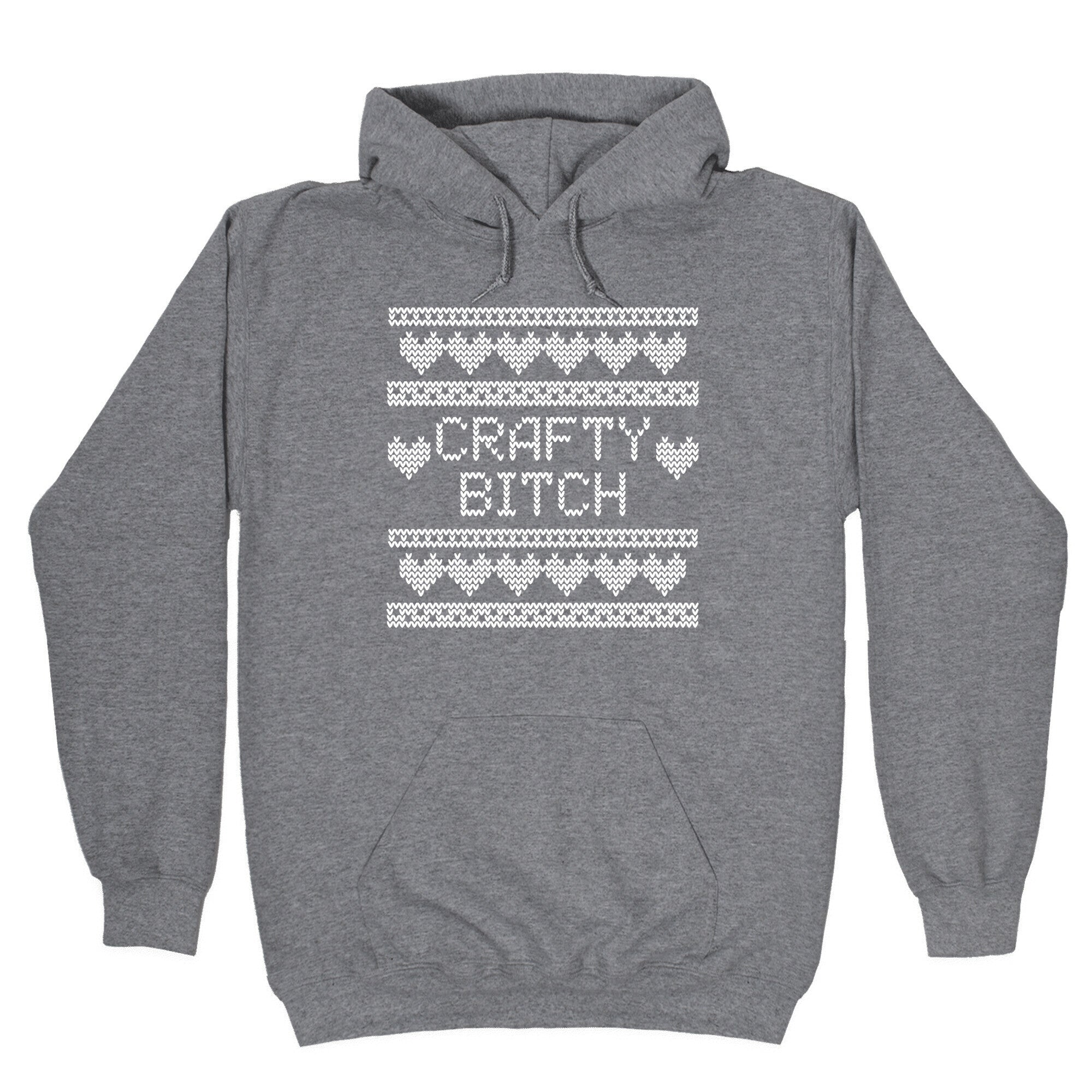 Crafty Bitch Knitting Pattern Hoodie