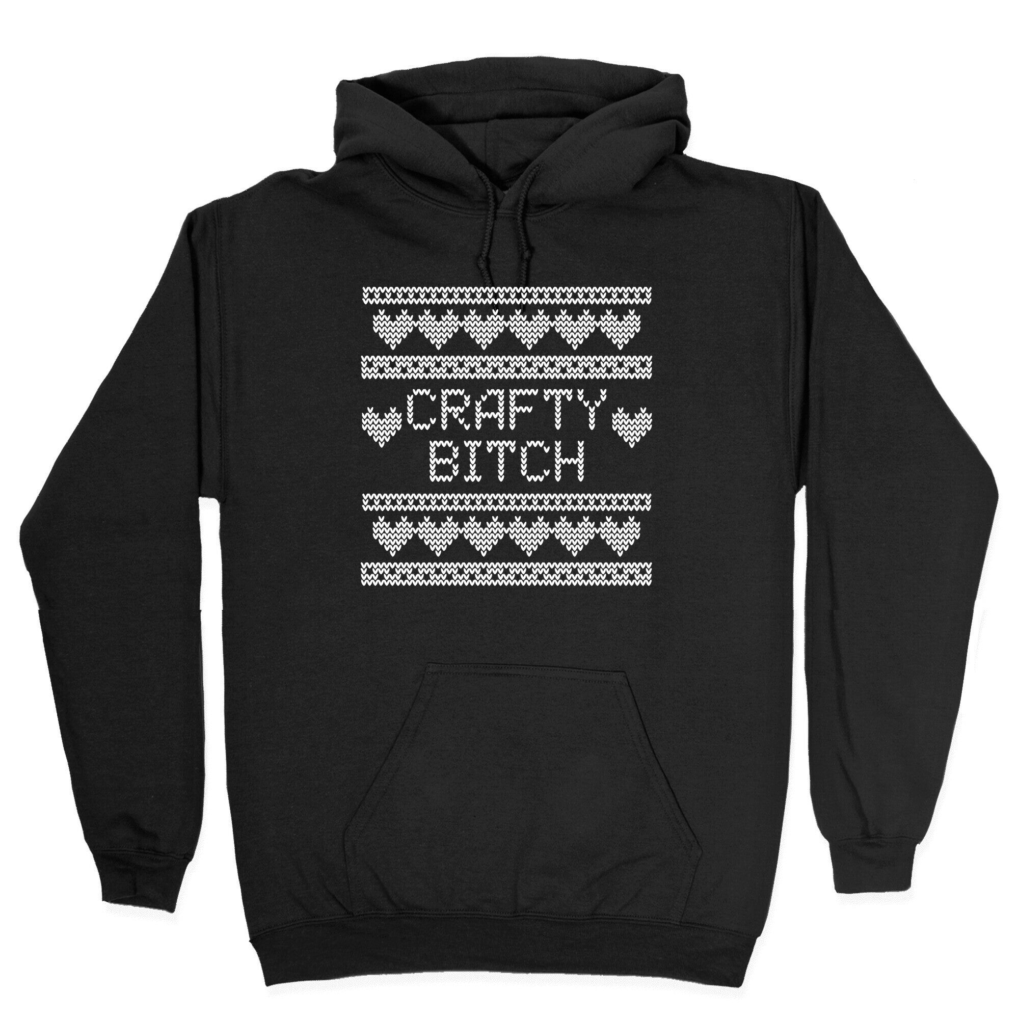 Crafty Bitch Knitting Pattern Hoodie
