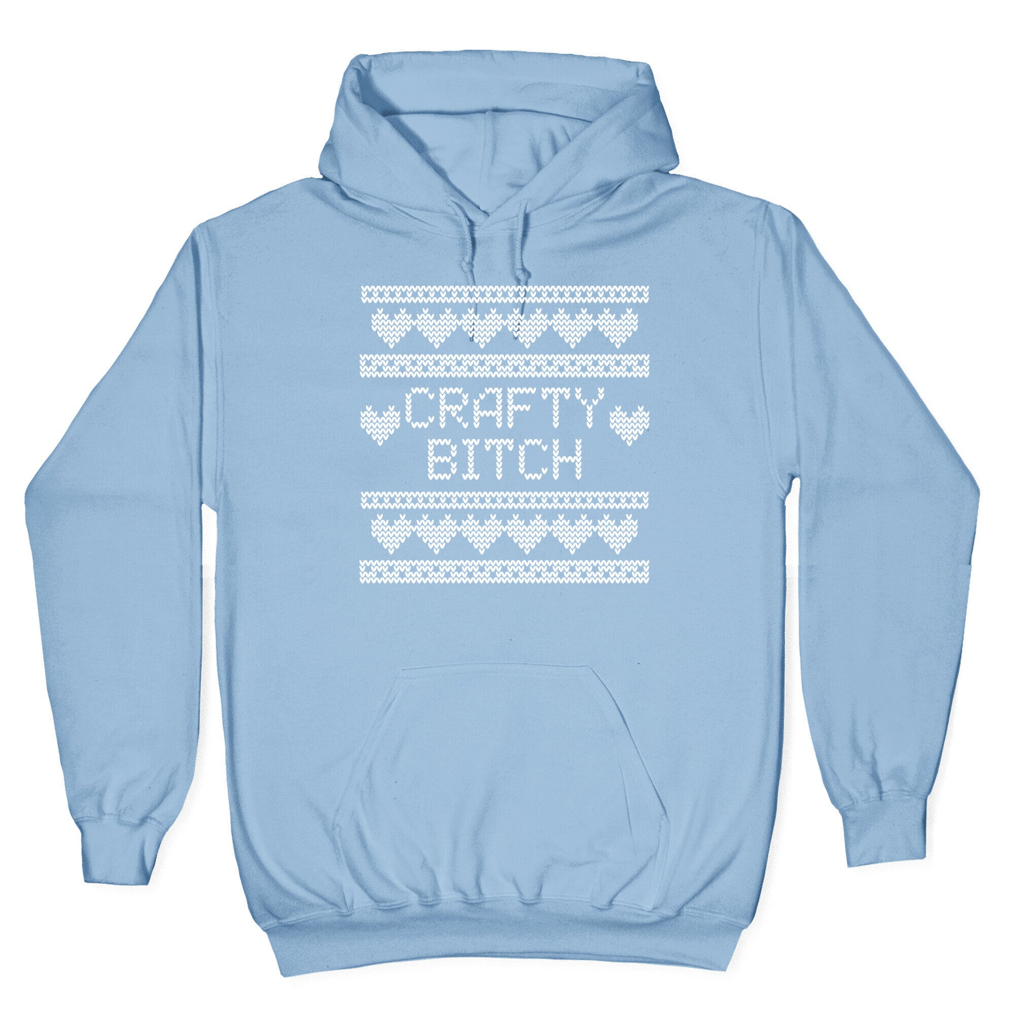 Crafty Bitch Knitting Pattern Hoodie