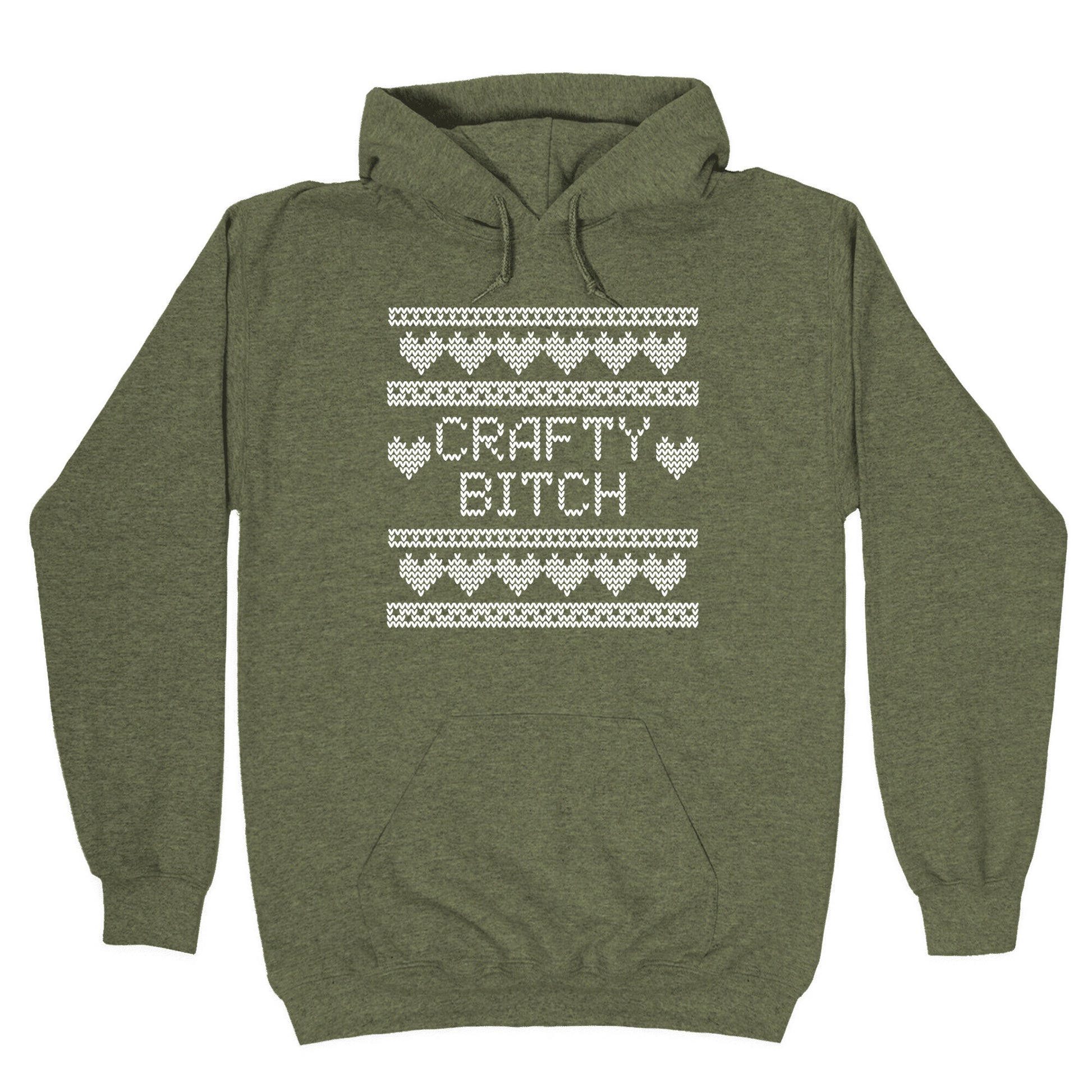 Crafty Bitch Knitting Pattern Hoodie