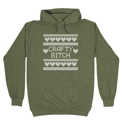 Crafty Bitch Knitting Pattern Hoodie