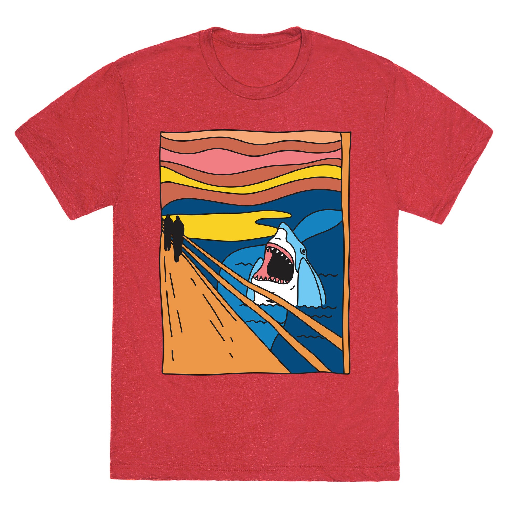 The Shark Scream Unisex Triblend Tee