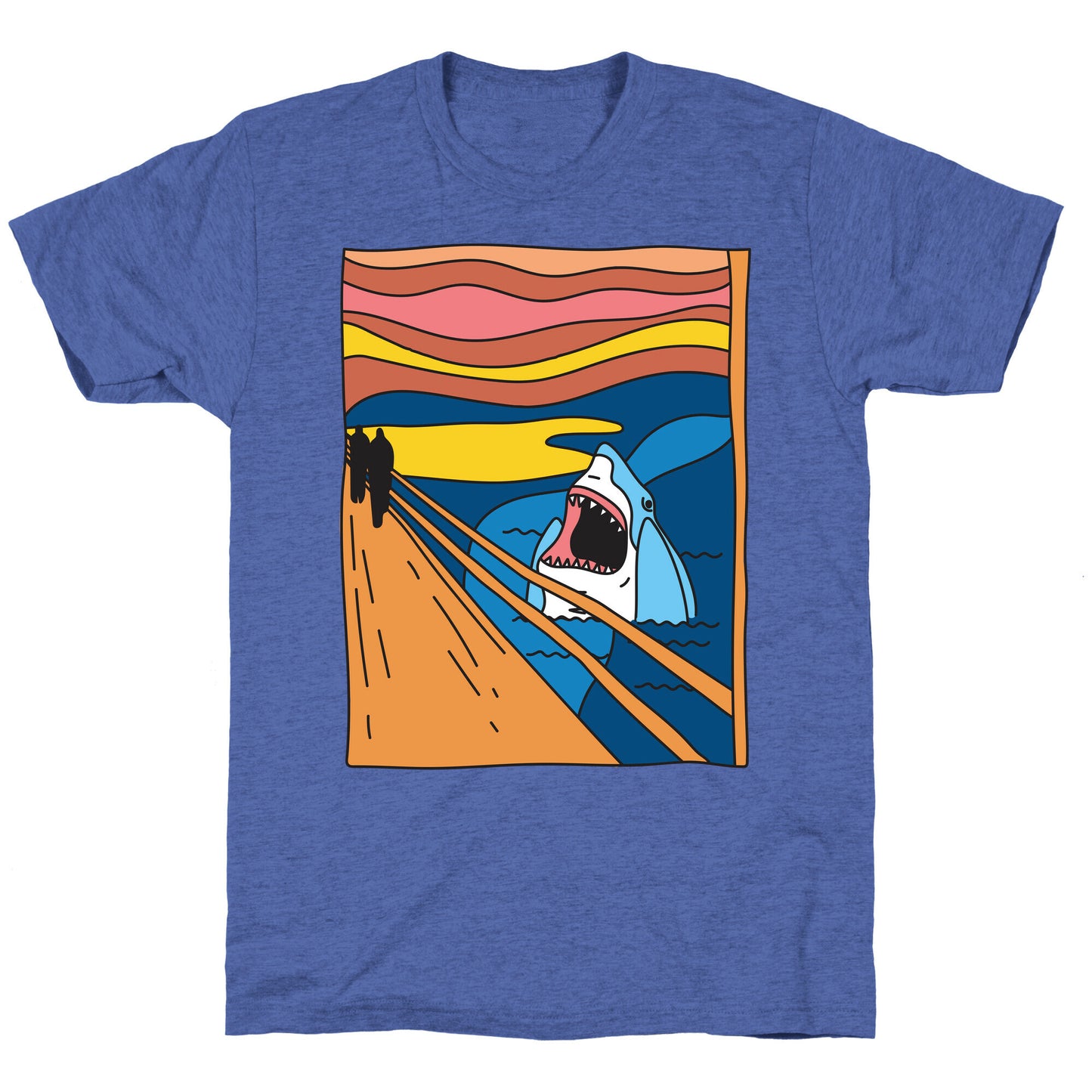 The Shark Scream Unisex Triblend Tee