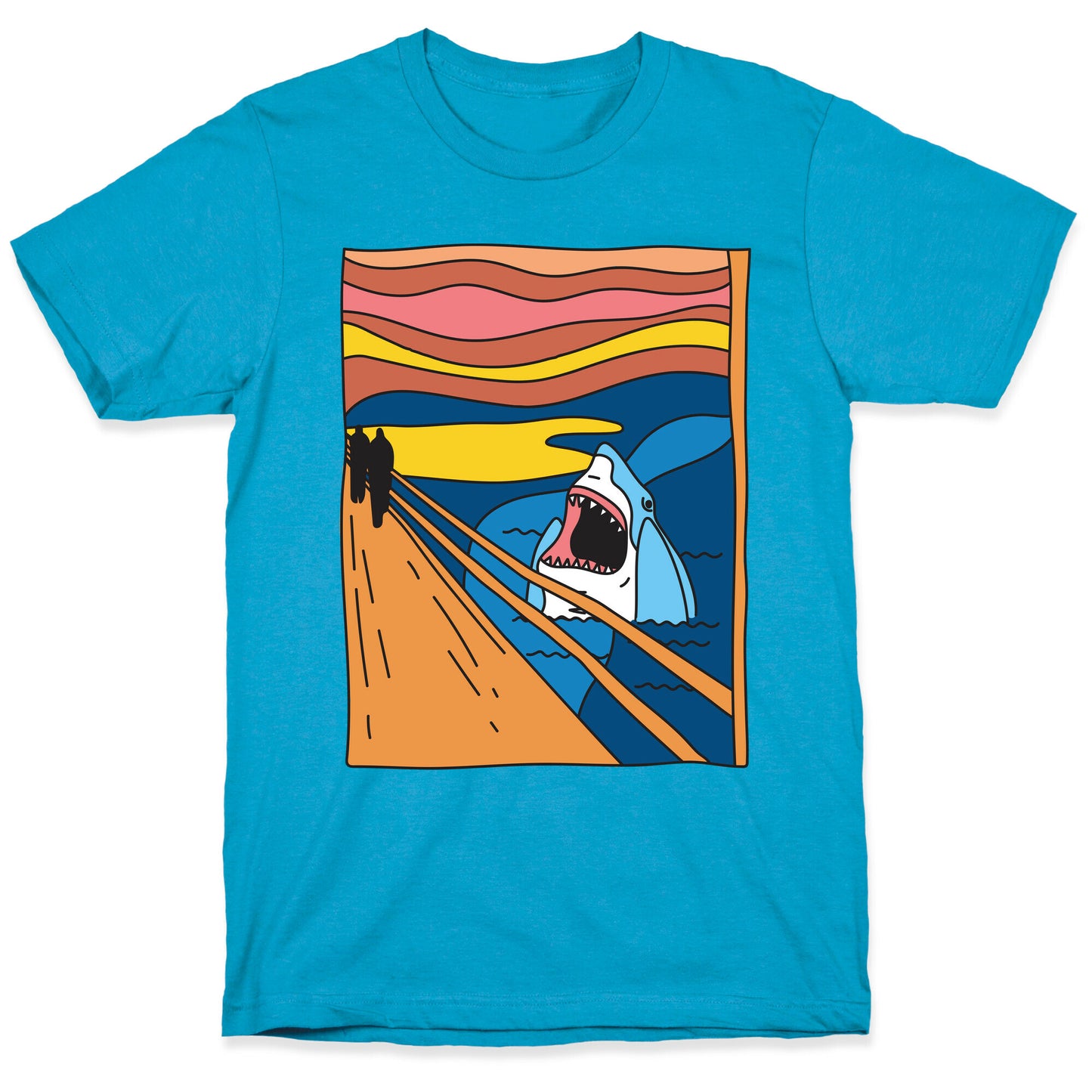 The Shark Scream Unisex Triblend Tee