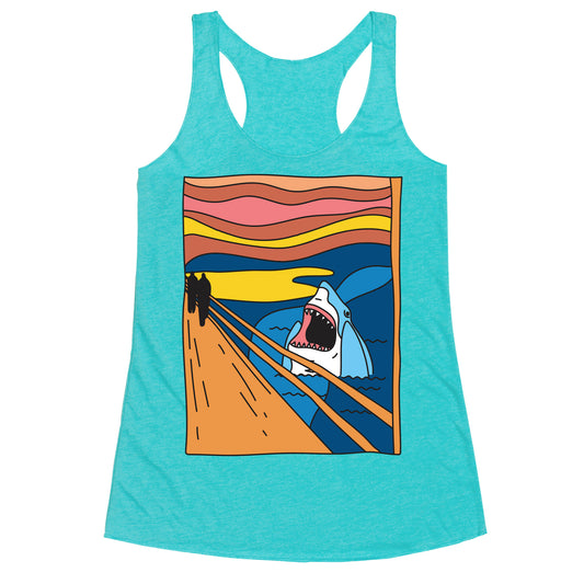 The Shark Scream Racerback Tank