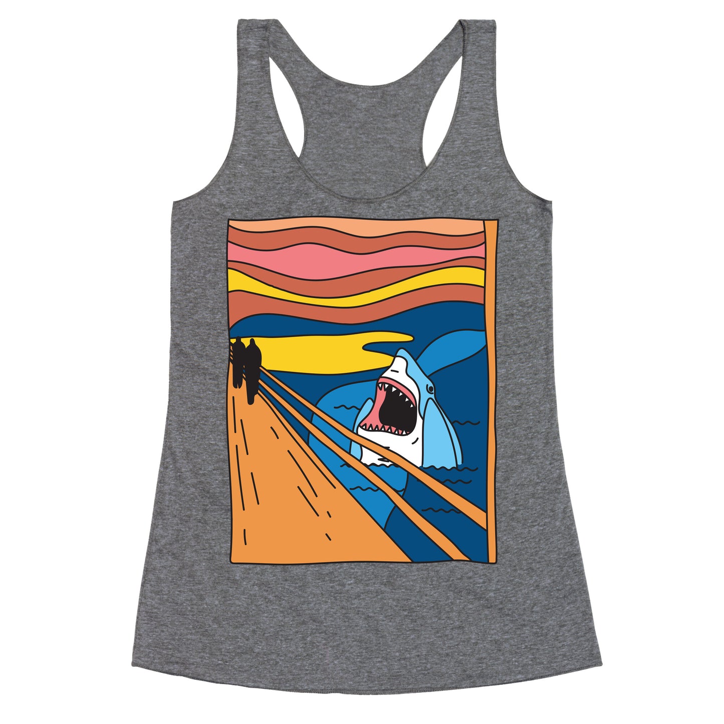 The Shark Scream Racerback Tank