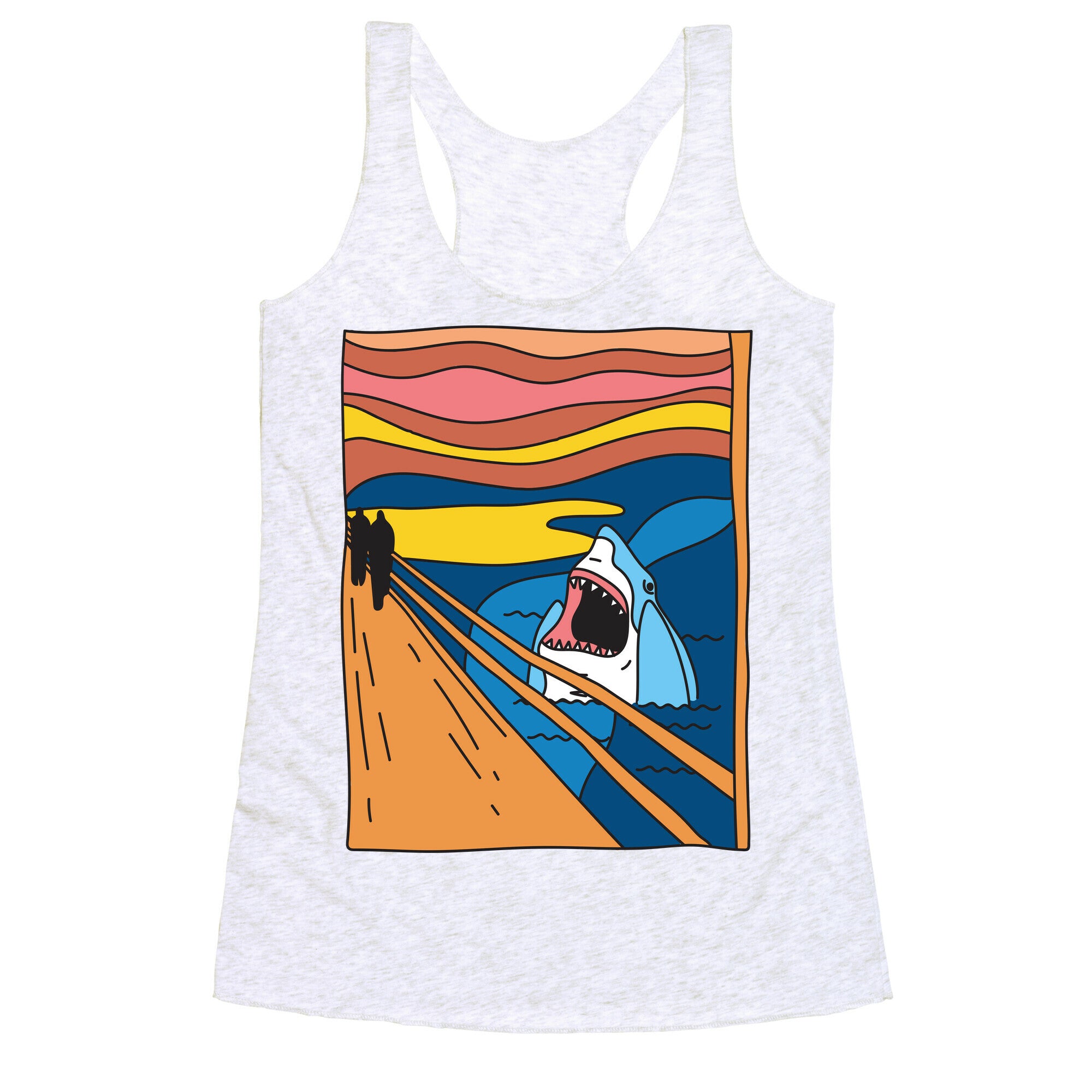 The Shark Scream Racerback Tank