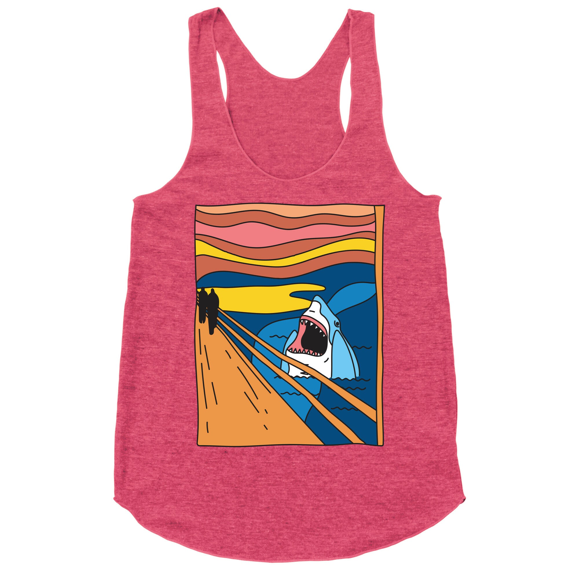 The Shark Scream Racerback Tank