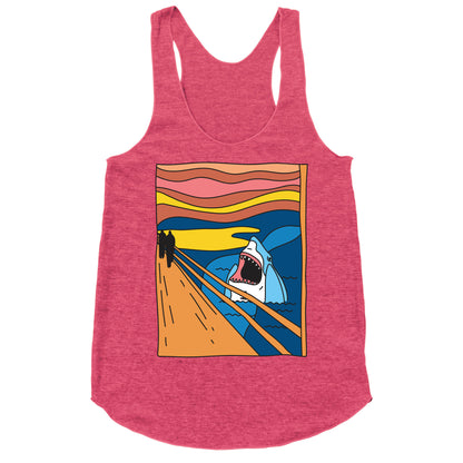 The Shark Scream Racerback Tank