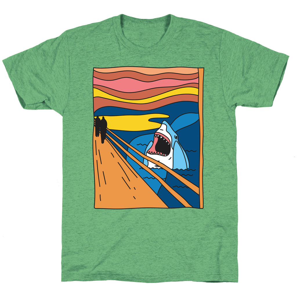 The Shark Scream Unisex Triblend Tee