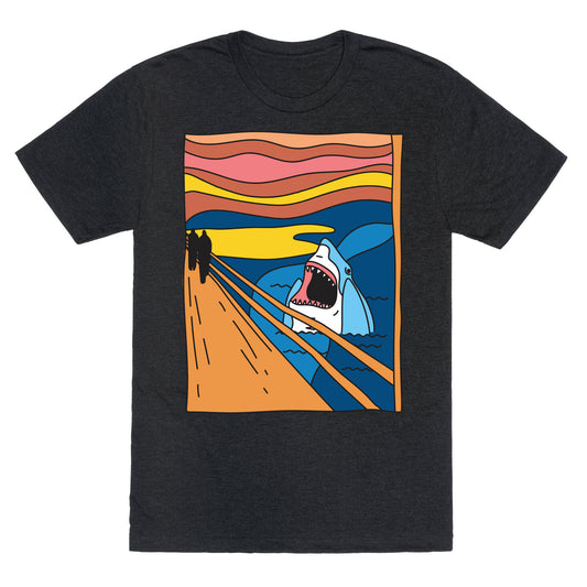 The Shark Scream Unisex Triblend Tee