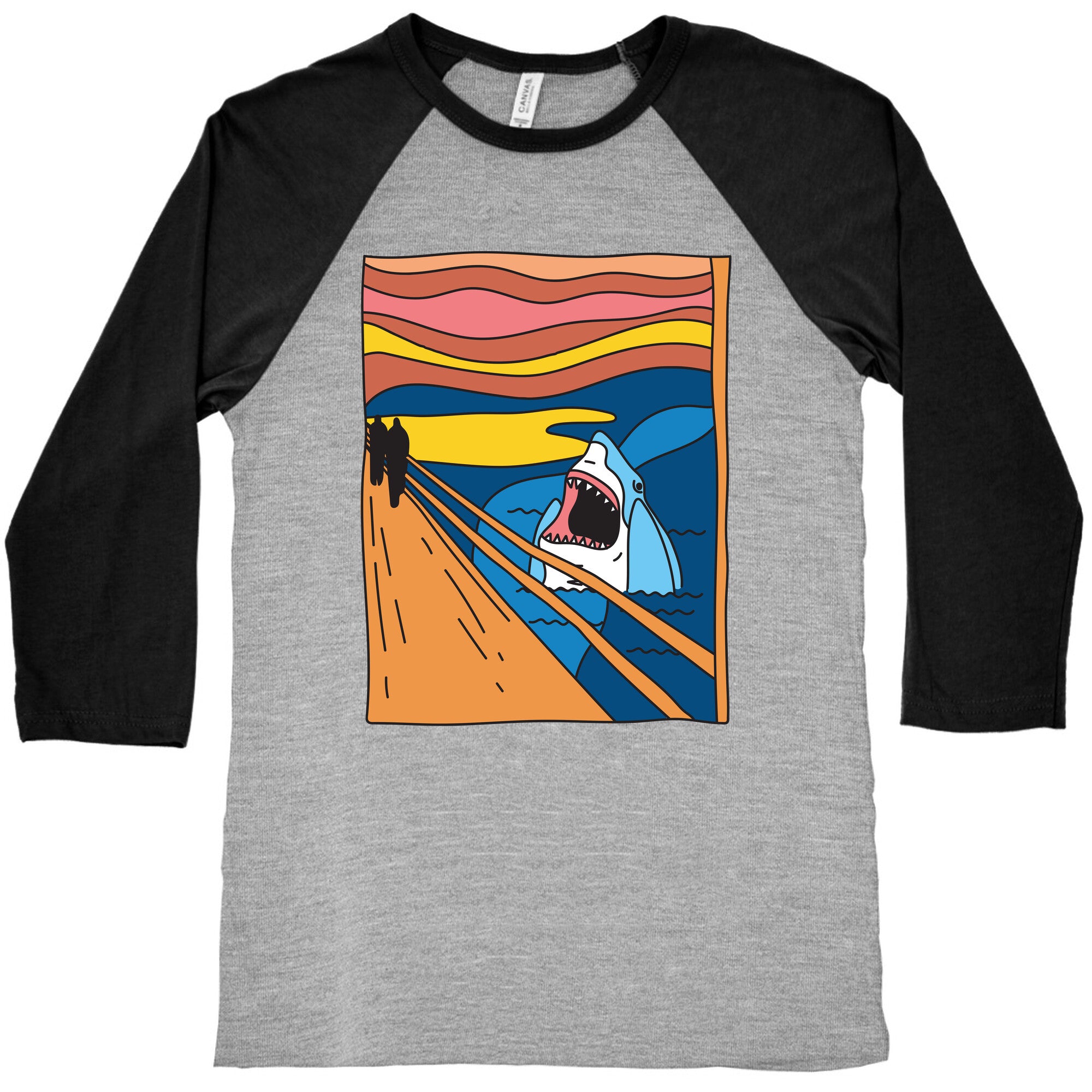 The Shark Scream Baseball Tee