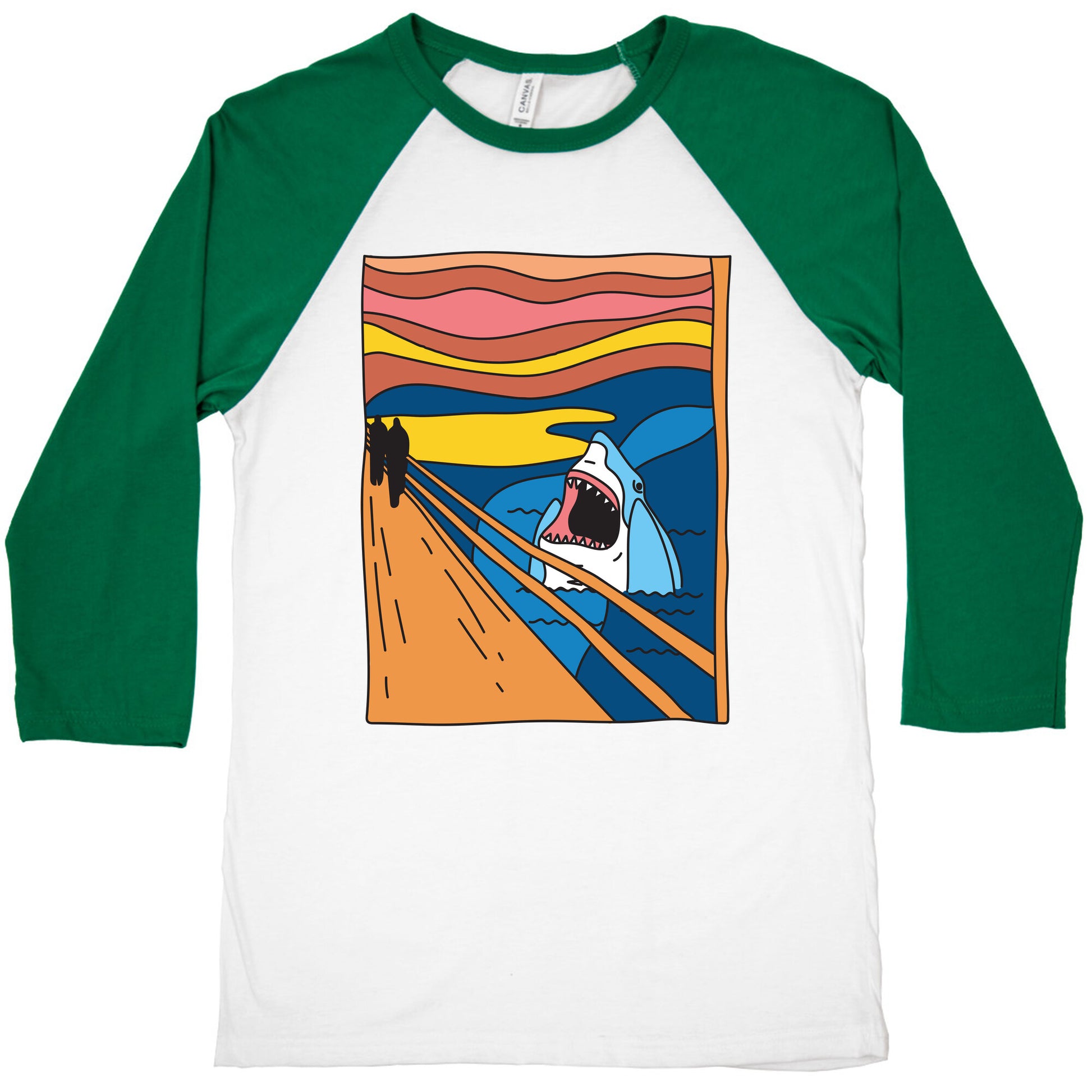 The Shark Scream Baseball Tee