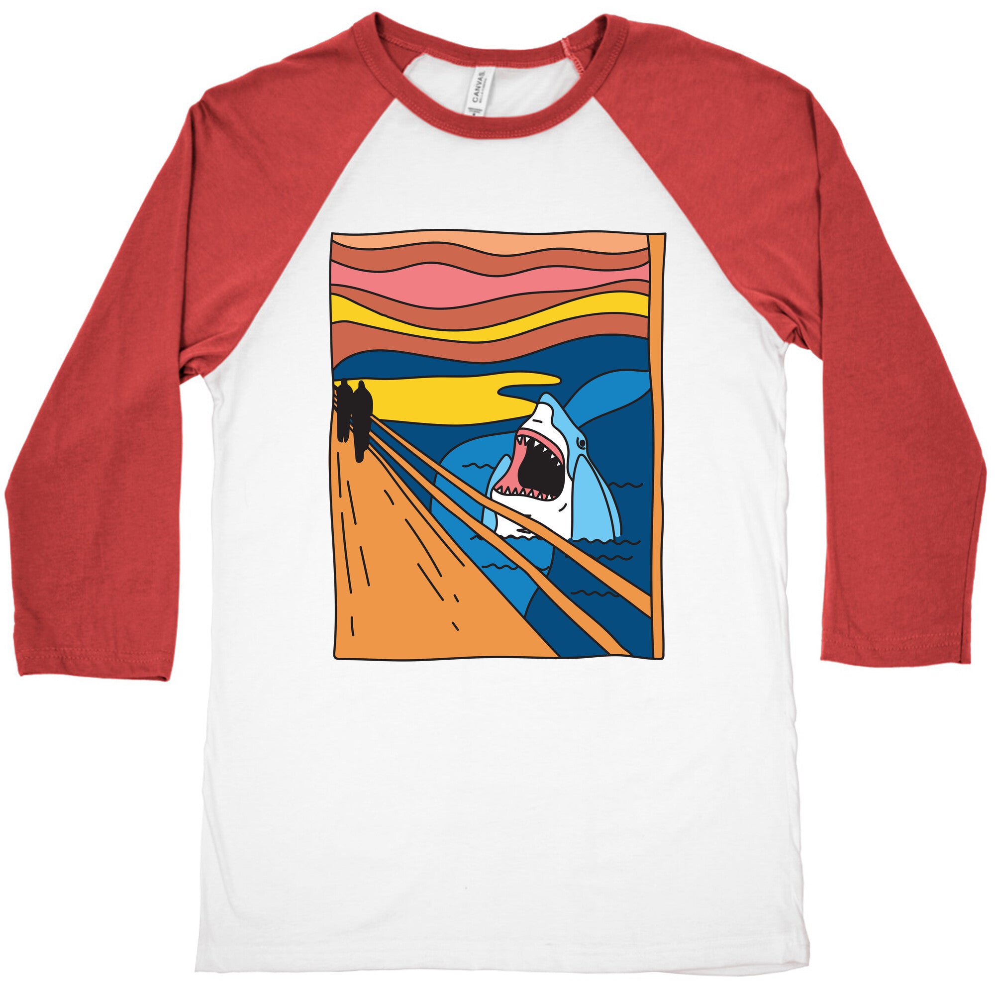 The Shark Scream Baseball Tee