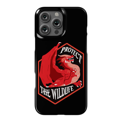 Protect The Wildlife Red Dragon Phone Case