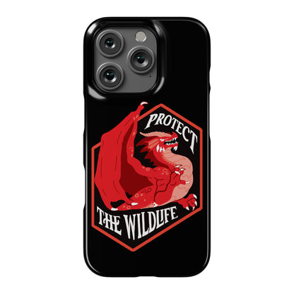 Protect The Wildlife Red Dragon Phone Case