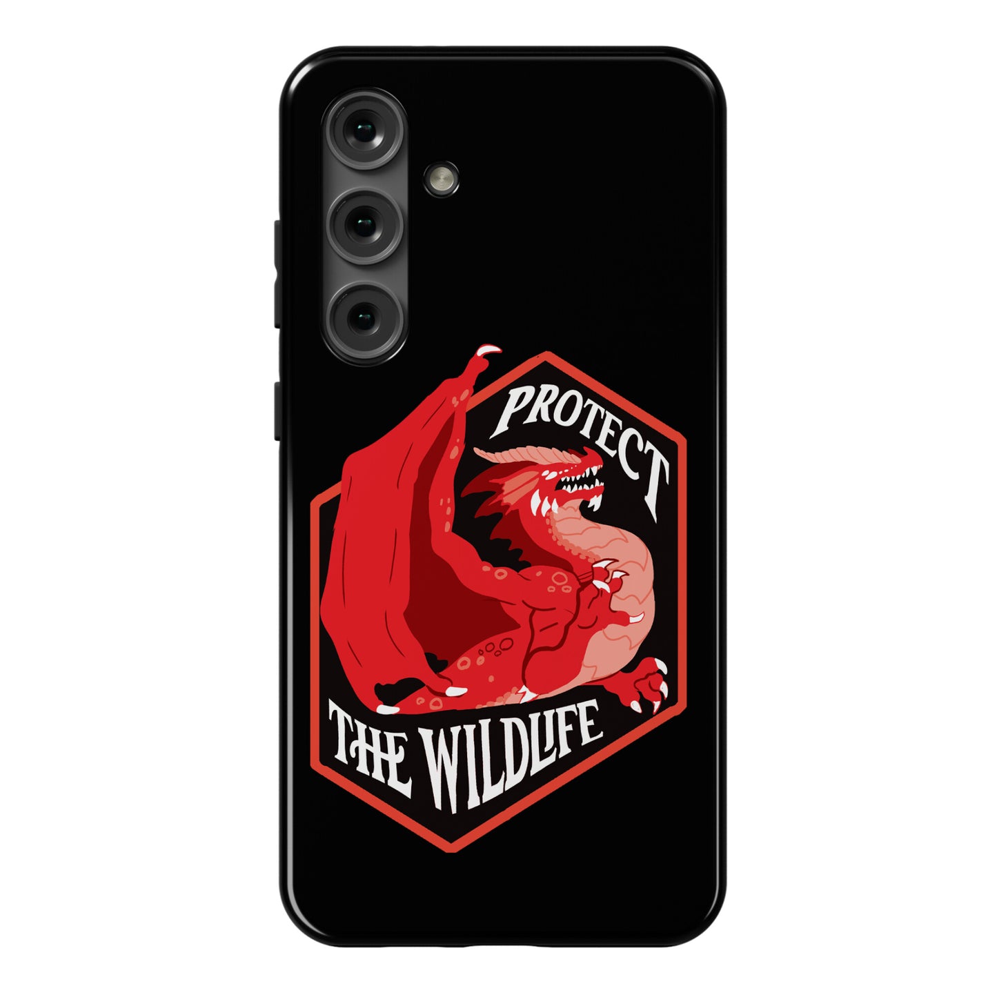 Protect The Wildlife Red Dragon Phone Case