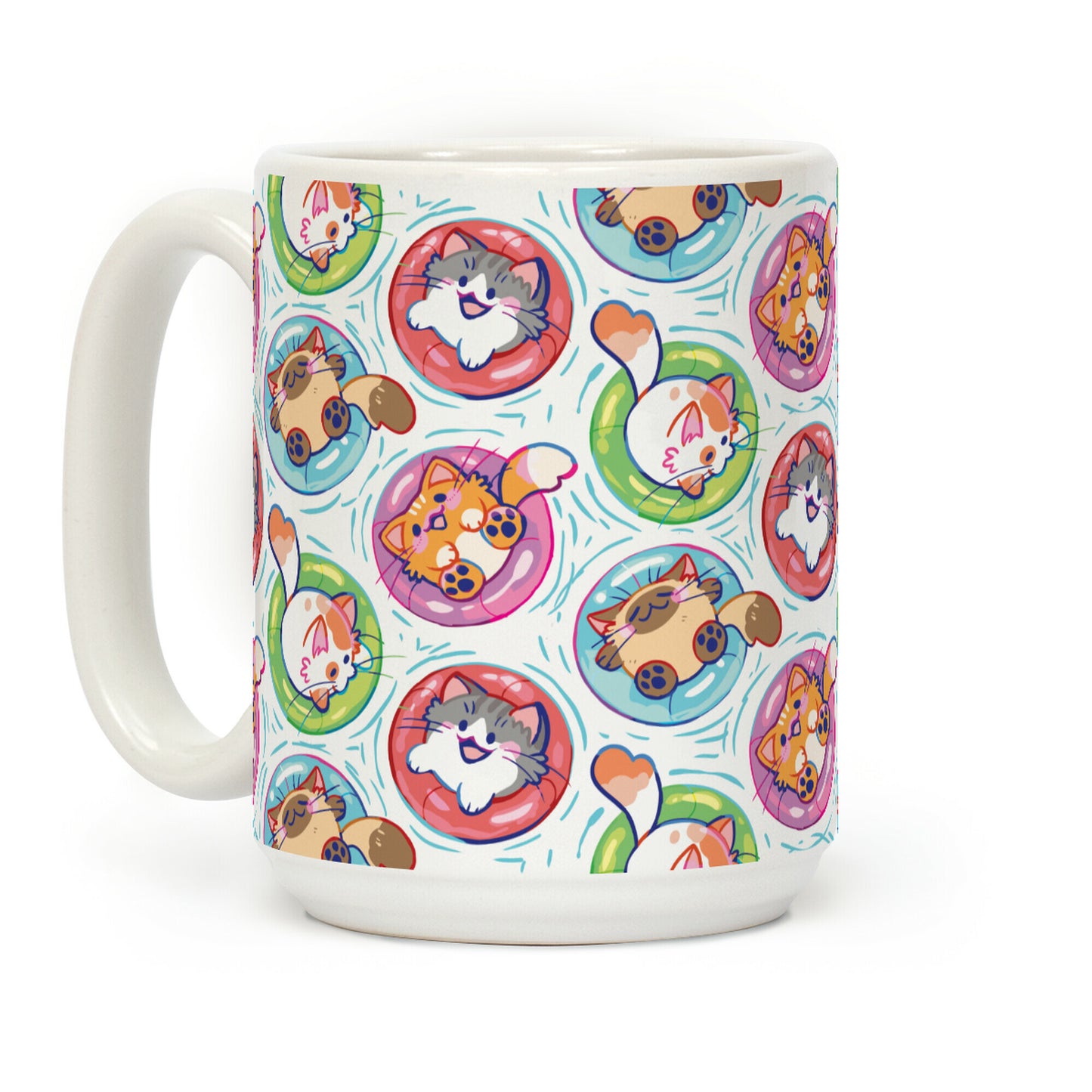 Pool Party Cats Coffee Mug