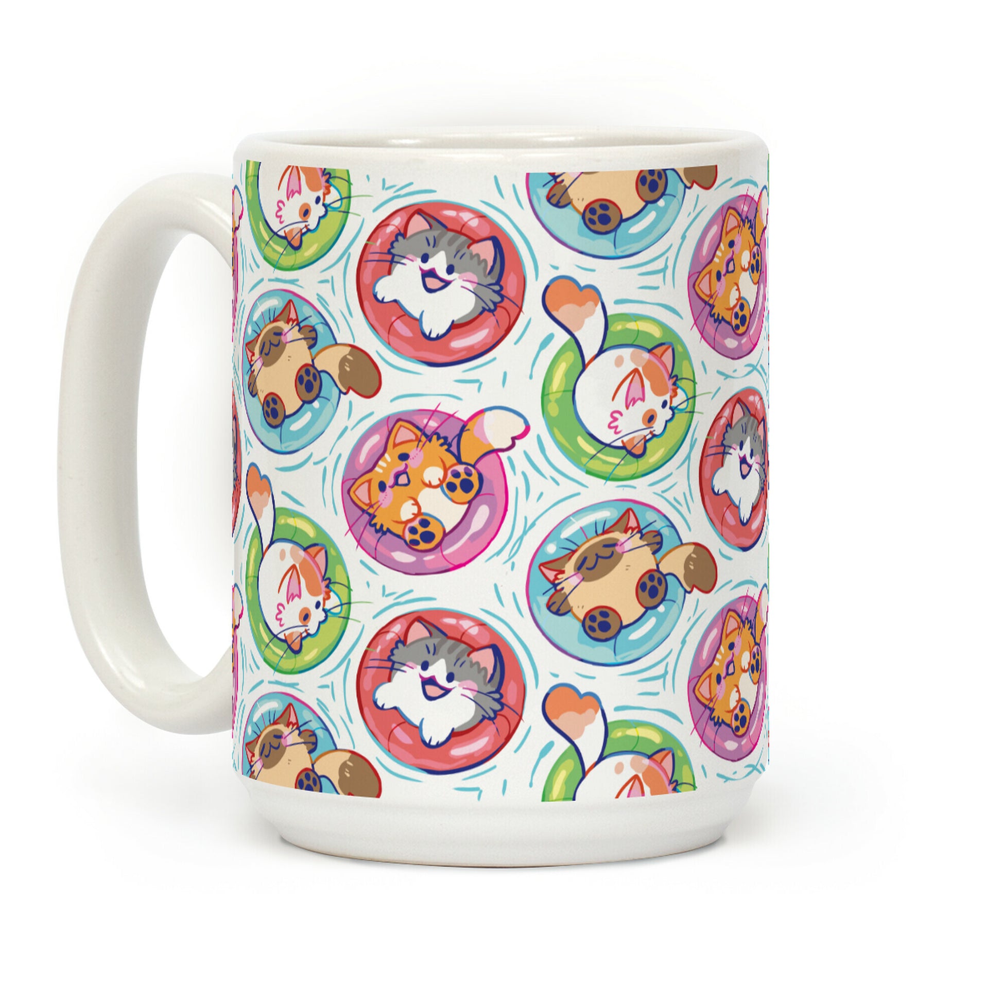 Pool Party Cats Coffee Mug