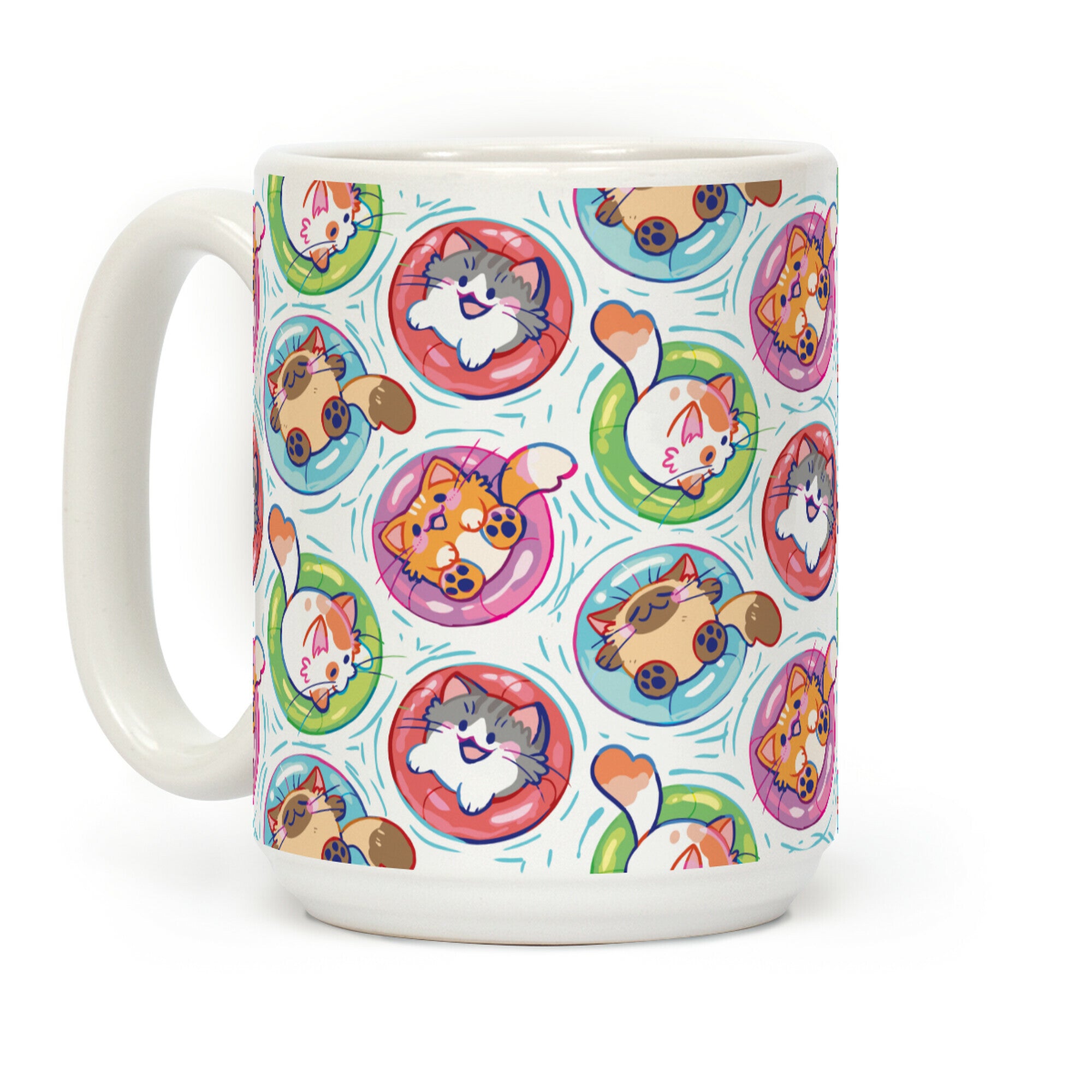 Pool Party Cats Coffee Mug