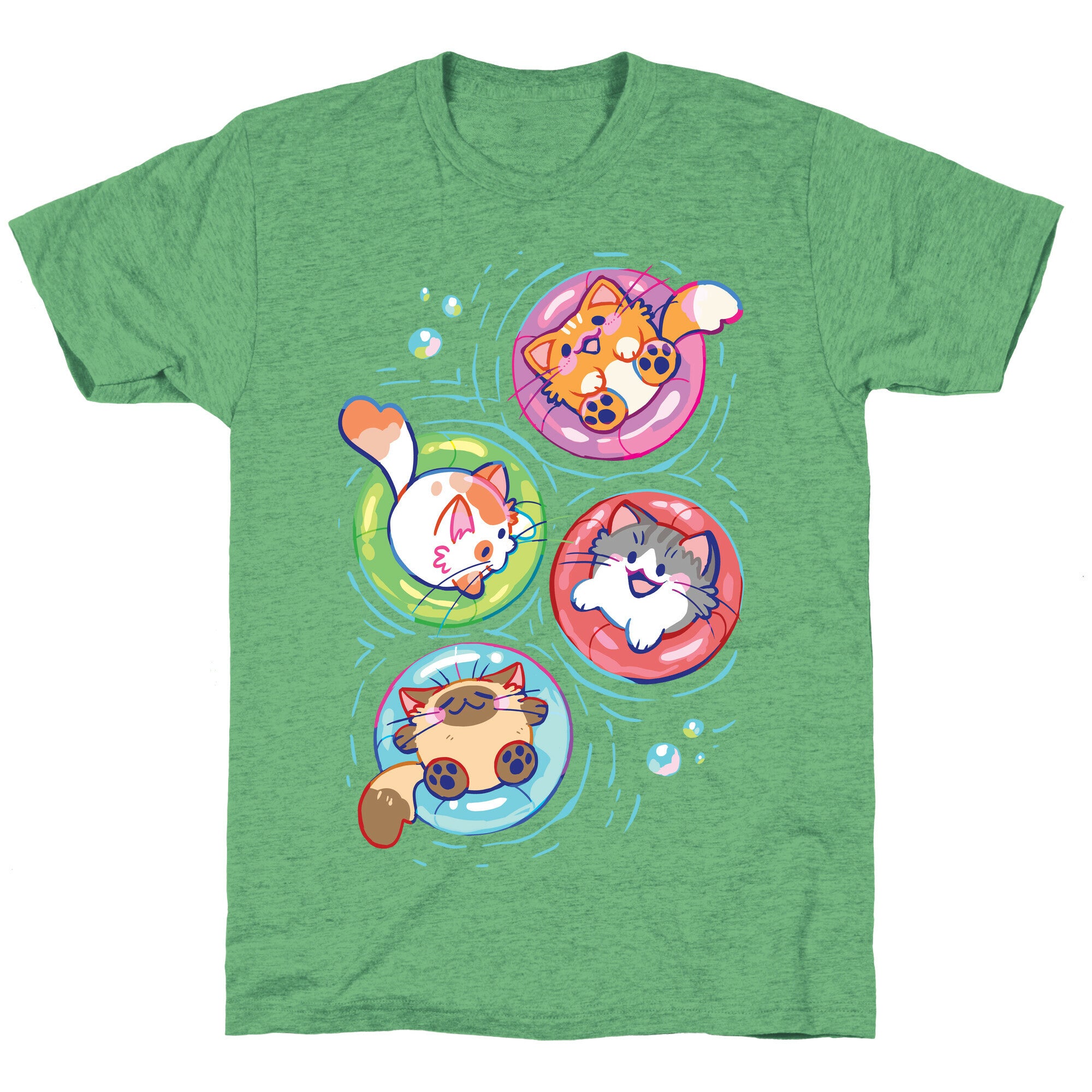 Pool Party Cats Unisex Triblend Tee
