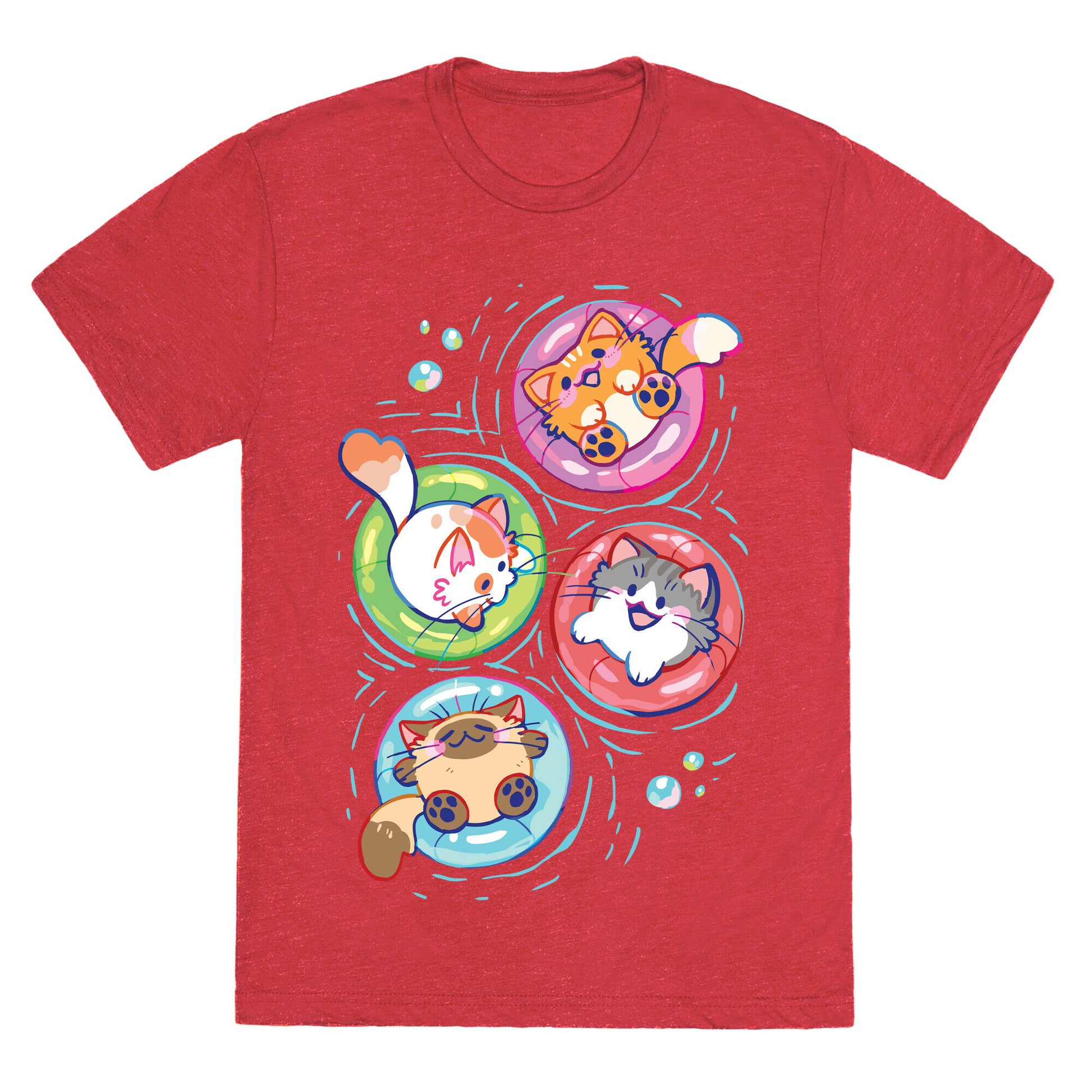Pool Party Cats Unisex Triblend Tee