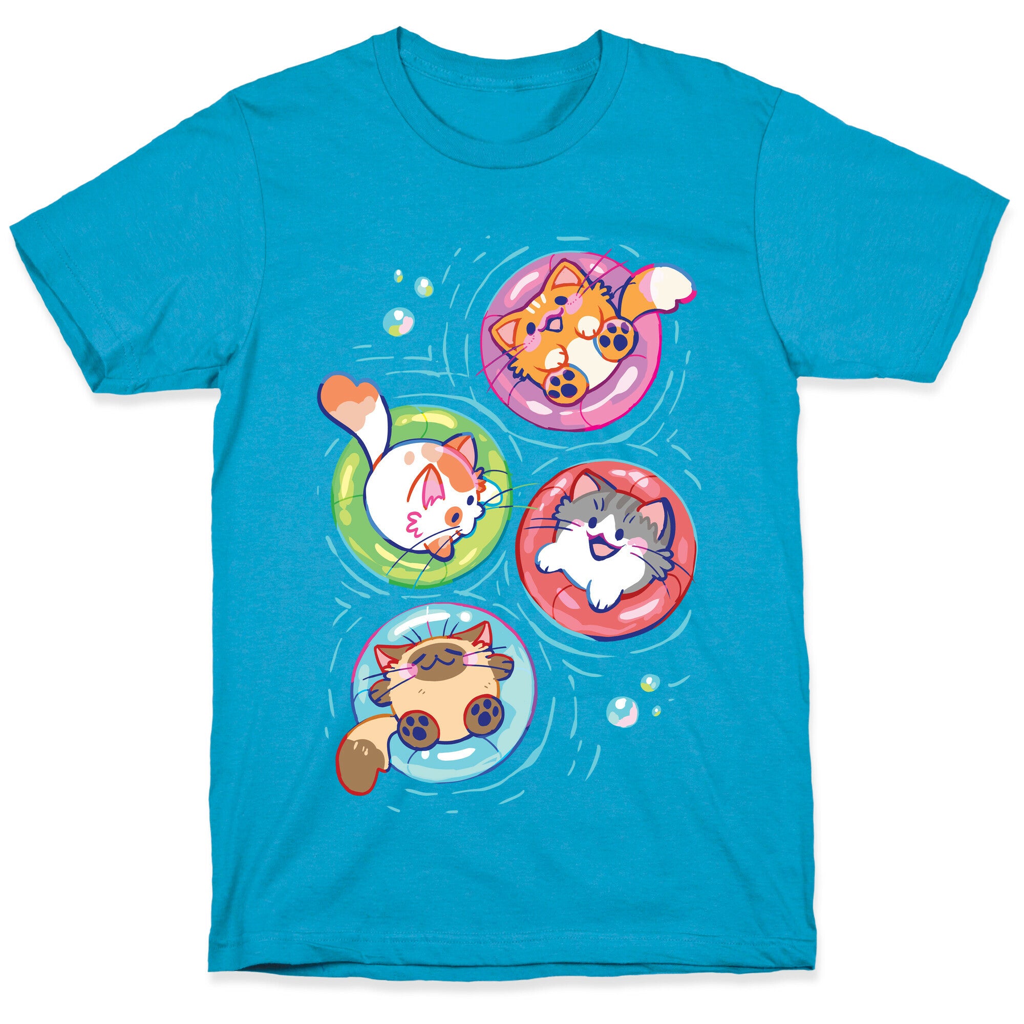 Pool Party Cats Unisex Triblend Tee